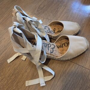 Sam Edelman Women's Tan Espadrille Flats Size 7